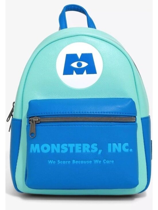 Loungefly Monsters Inc Disney We Scare Because We Care Mini Backpack New main image 4